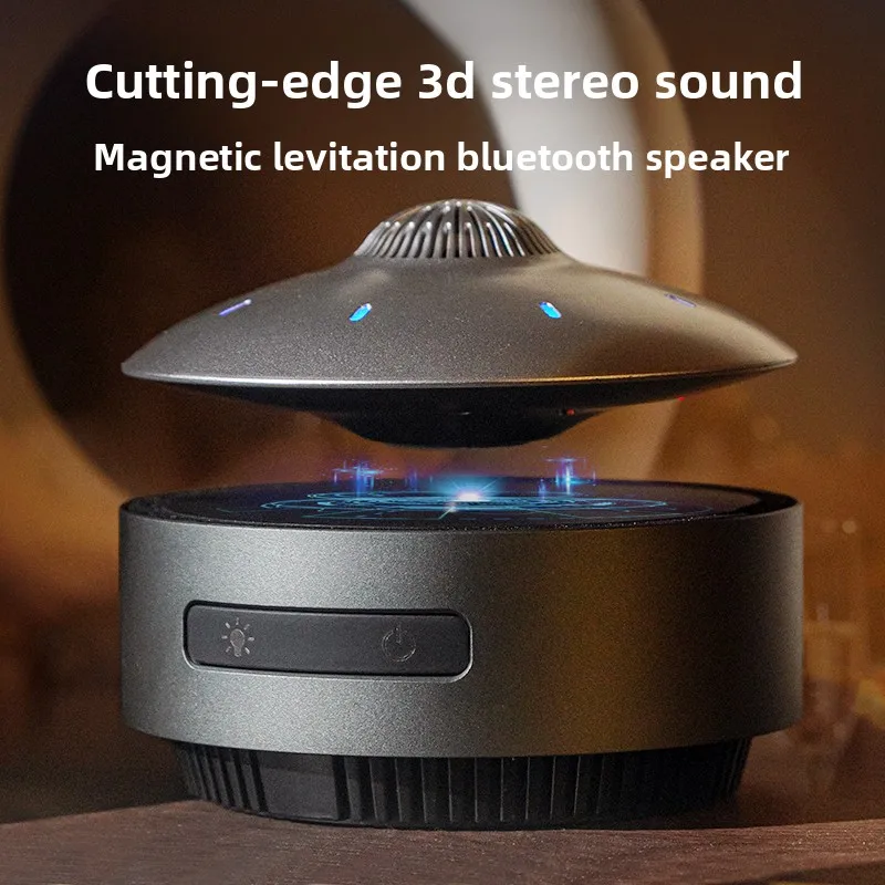 Magnetic Levitation UFO Speaker 3D Surround Subwoofer Computer Desktop Decoration Bluetooth Speaker Birthday Gift