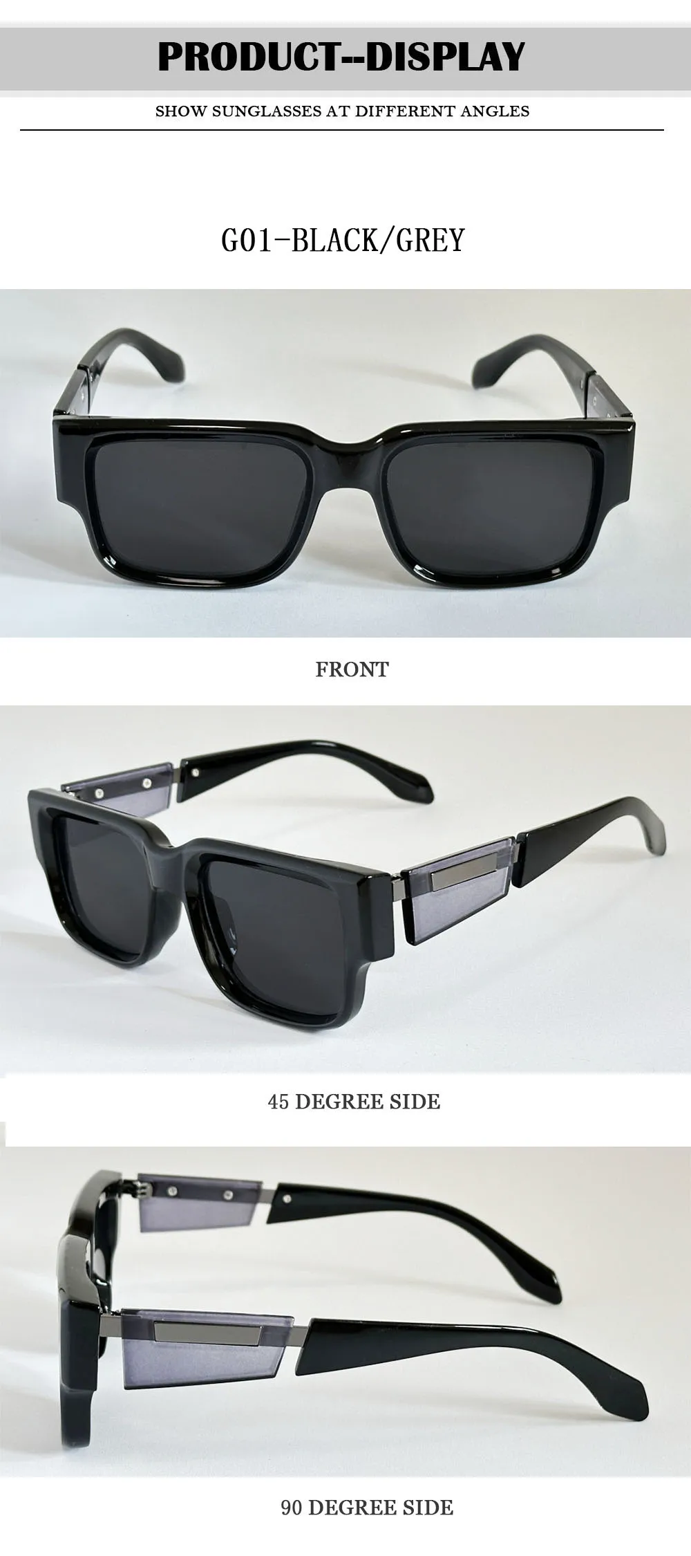 Neue Quadrat Sonnenbrille Männer Luxus Sonnenbrille Frauen Vintage-Mode Gläser Sommer Urlaub Gafas De Sol Hombre Lunette Soleil Femme – Detail 14