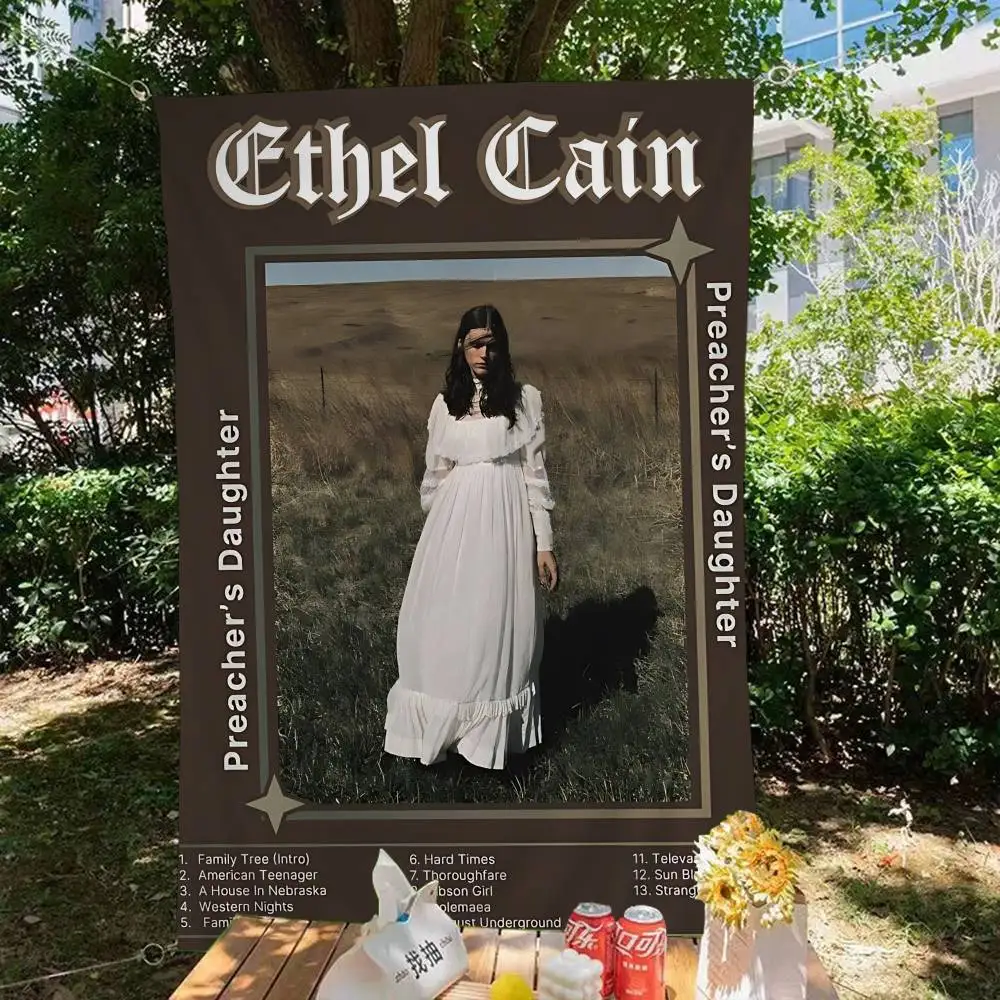 المغني الكلاسيكي E-ethel الموسيقى C-سلسلة كبيرة الحجم متجر الفن تعزيز الإعلان كشك العلم لافتات معلقة