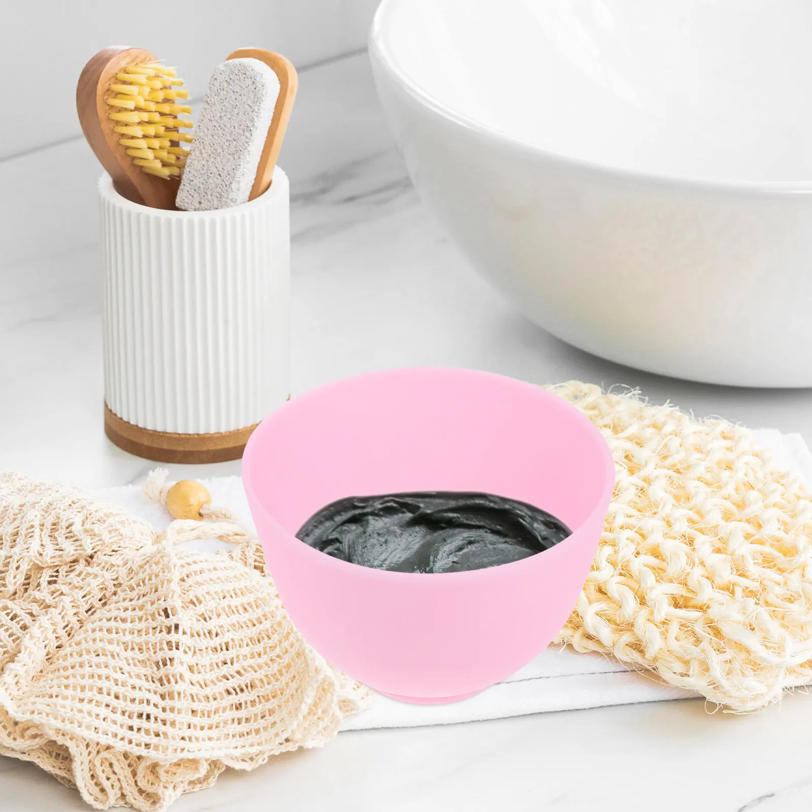 5Pcs Silicone Face Mask Mixing Bowl Premium DIY Skincare Tool Makeup Mixing Container Beauty Salon Supplies - view 5