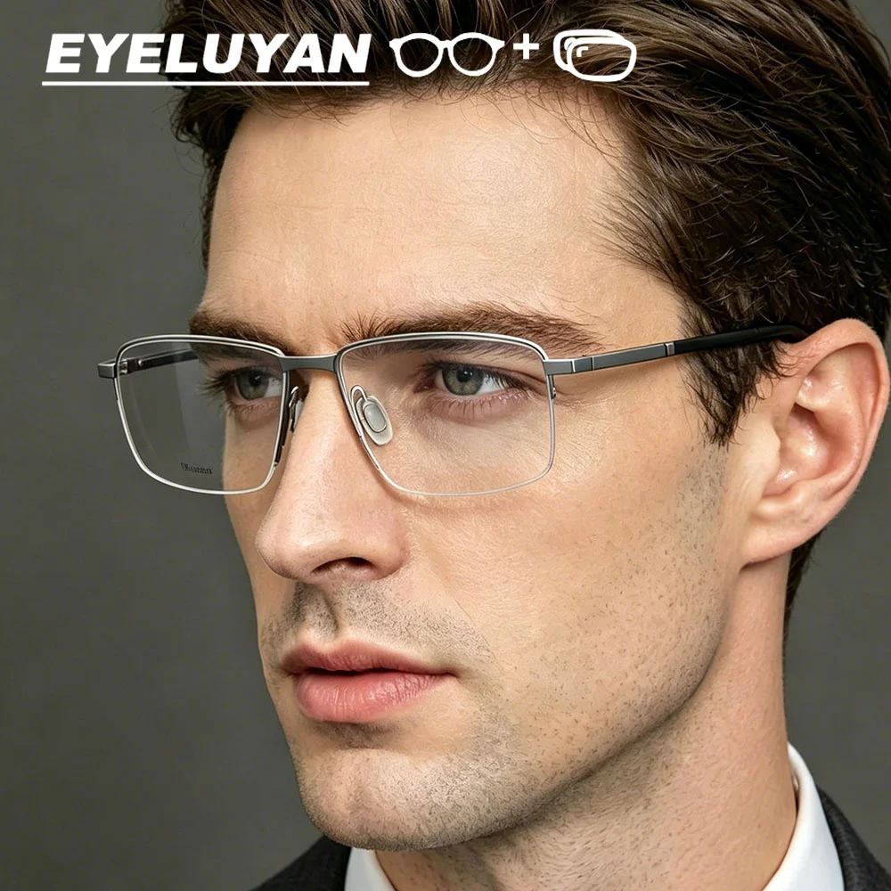 eyeluyan-pure-titanium-semi-rimless-eyeglasses-business-rectangular-prescription-optical-glasses-anti-blue-light-myopia-eyewear