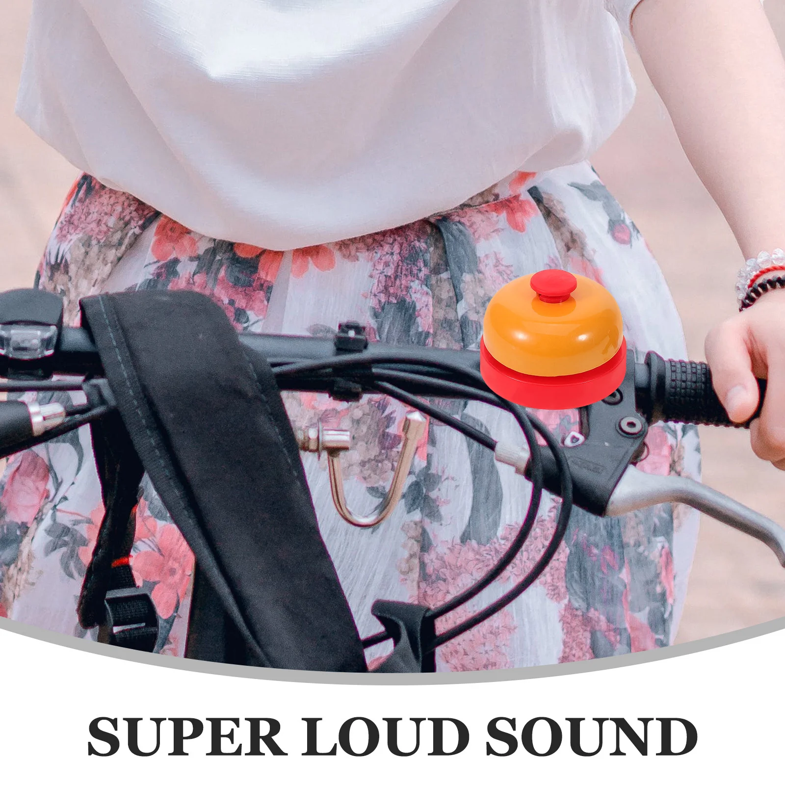 Clear Loud Bike Bell Adorable Decorative Pattern Easy Install Handlebar Ring Safe Riding Kids Bicycle Accessory Loud Crisp Sound