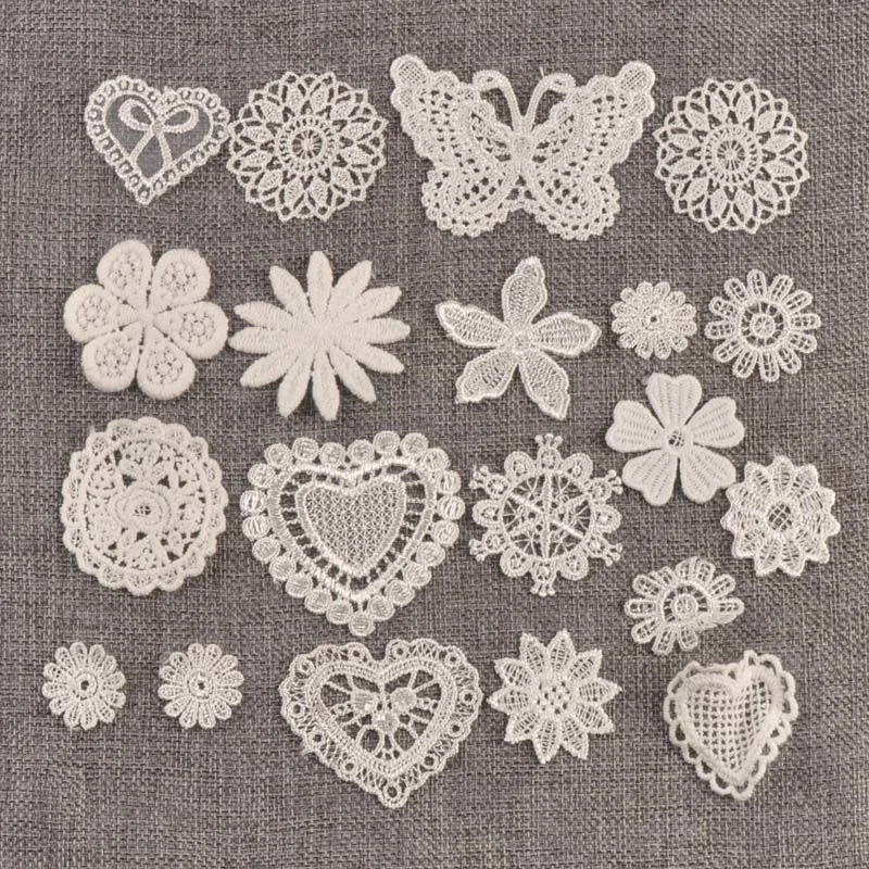 

Lace Cloth Stickers Clothes Skirts Jackets Wedding Accessories DIY Handmade Materials Bags Decorations