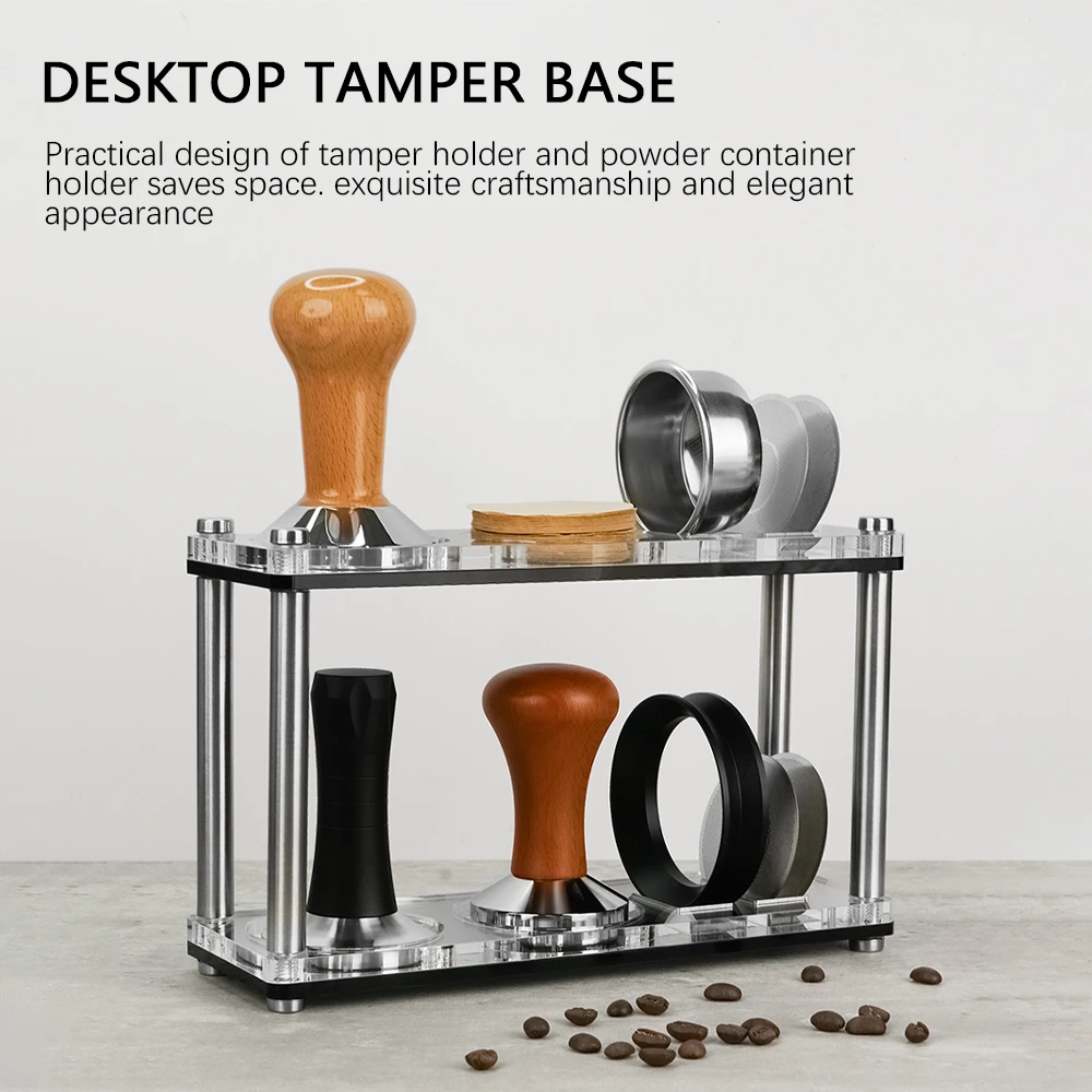Powder Press Storage Rack Espresso Tamper Mat Coffee Filter Tamper Holder Espresso Tamper Holder Tamping Stand