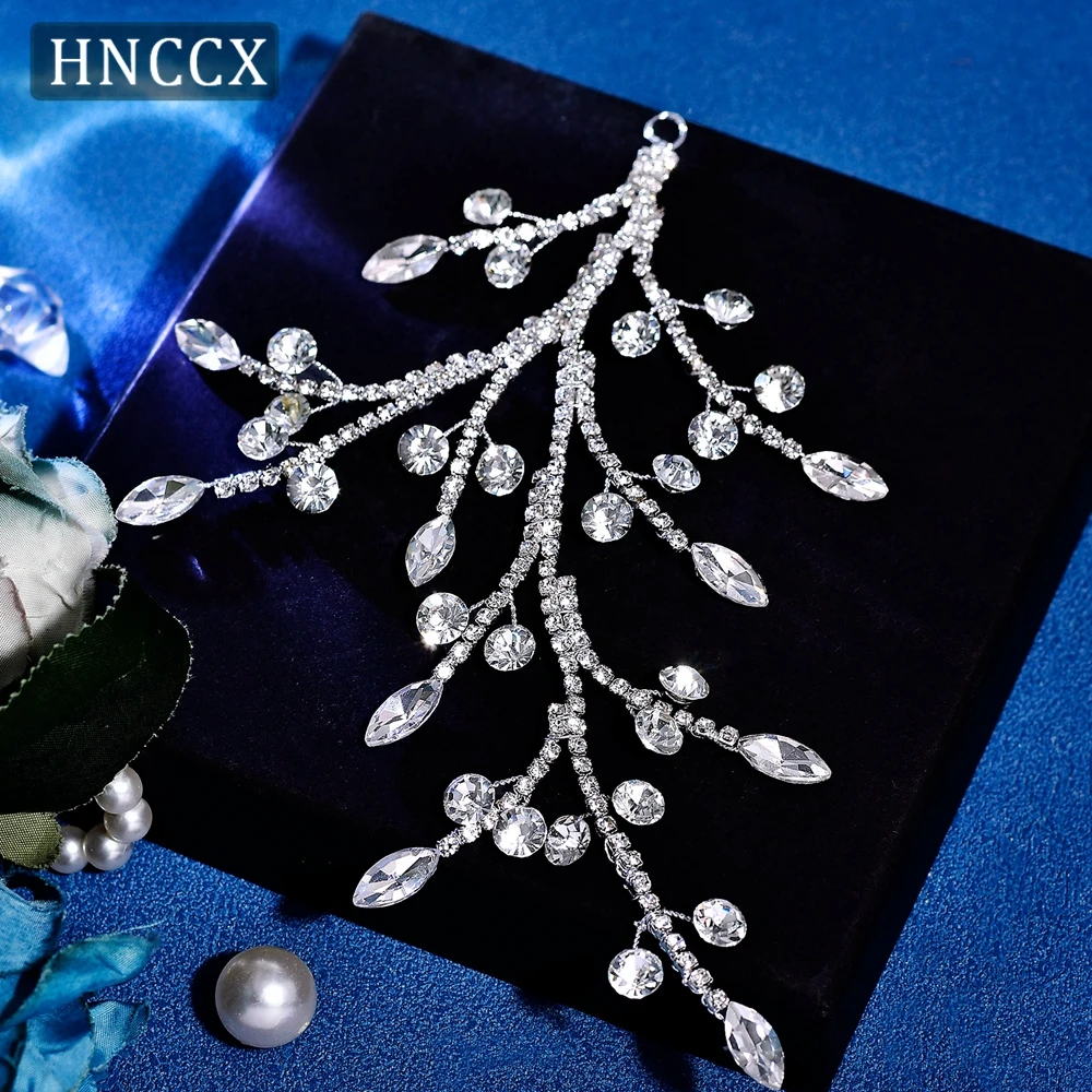 

HNCCX Silver Color Rhinestone Headband Handmade Bride Hair Style Headpieces Accessories Wedding Headwear Hair Jewelry CP816