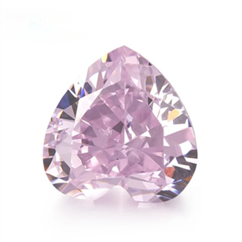 Ювелирные изделия, искусственные камни, розовое сердце, ледяная огранка 9A, циркон 5x5 мм, 5 шт., изготовление ювелирных изделий, аксессуары «сделай сам»