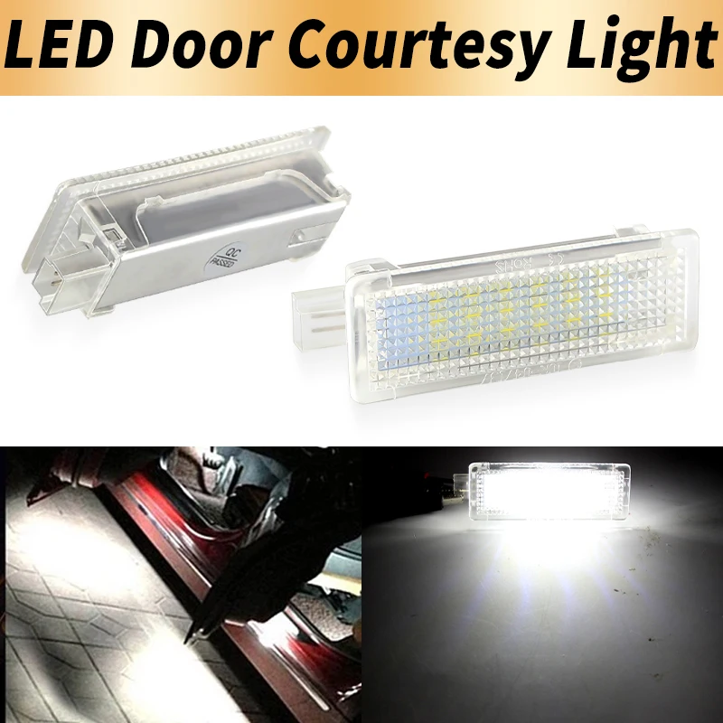 2PCS White LED Door Courtesy Lights Canbus For BMW X5 E70 07-13 F15 14-up E71 E72 X6 08-15 E84 X1 09-15 E83 X3 04-10 F25 11-15