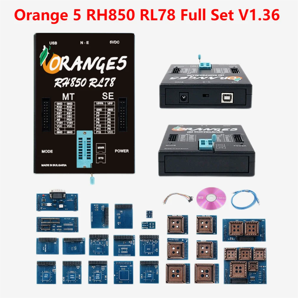 2022 High Quality Orange5 Orange 5 Programmer with Full Adapter Add Full License Renesa And RH850 RL78 Fujitsu V4