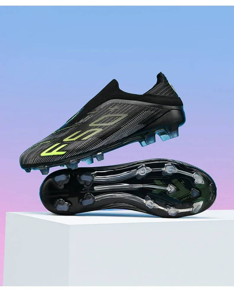 Neue Herren-Fußballschuhe: Rutschfeste Hallen- und Outdoor-Sneaker mit Stollen – Hochwertige Futsal-High-Top-Schuhe für Rasen – Bestseller – Detail 28