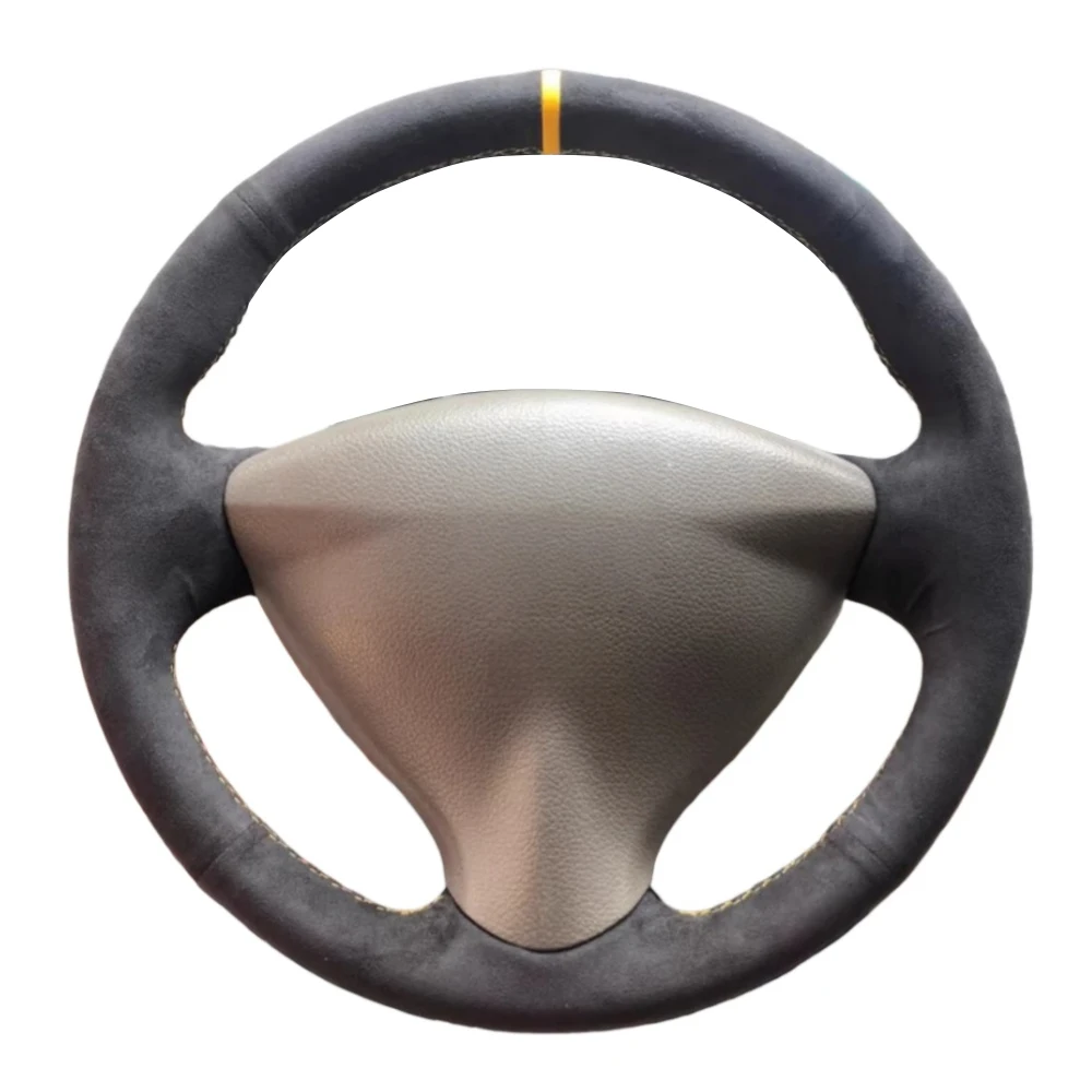 

Чехол на руль из замши ручной работы для Nissan Tiida, Sylphy, Sentra, Versa, Note 2014, индивидуальный плетеный чехол на руль