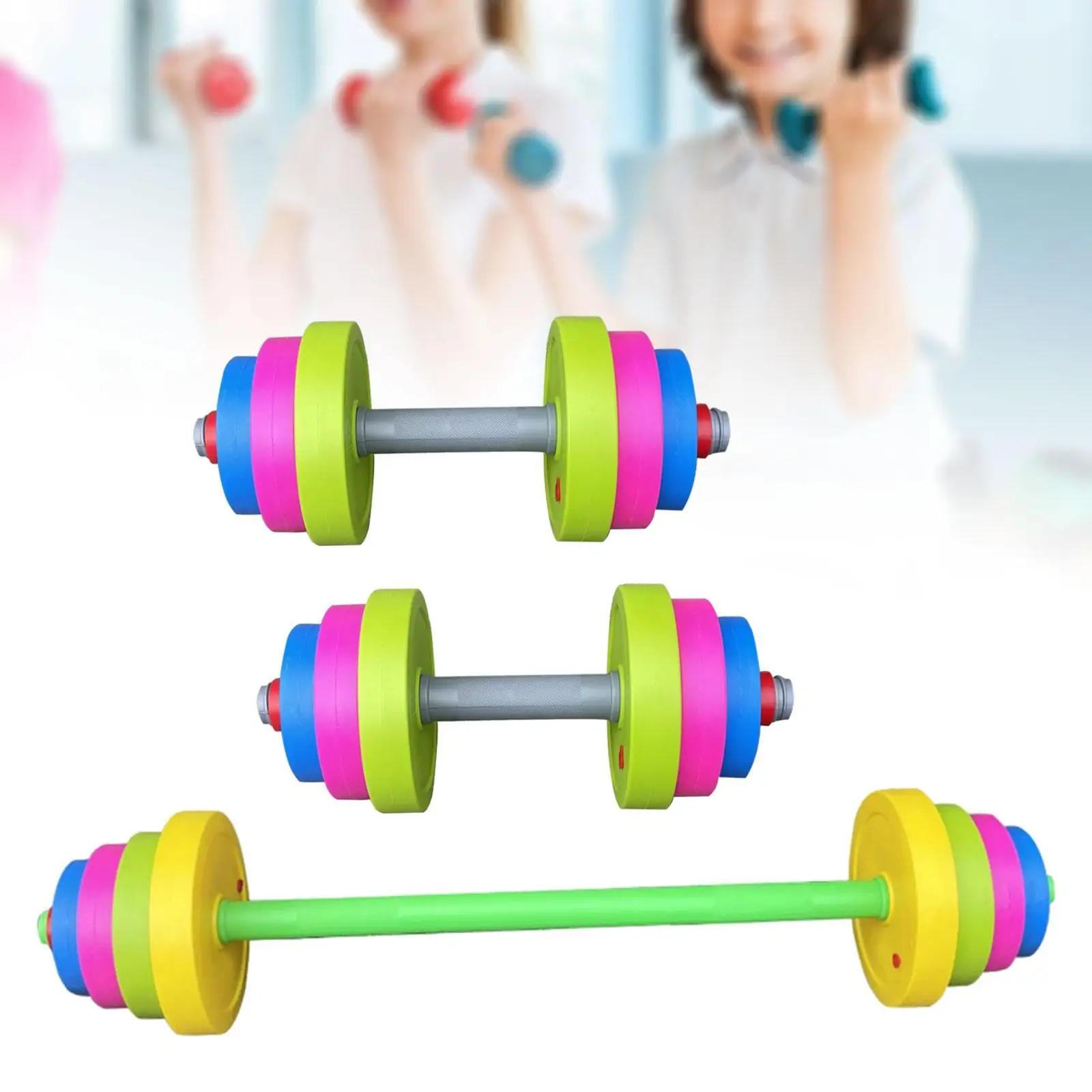 

3Pcs Kids Toys Dumbbells Gym Weights Multipurpose Nursery for Ages 4-7 Years Old Early Development Kids Workout Equipment Set
