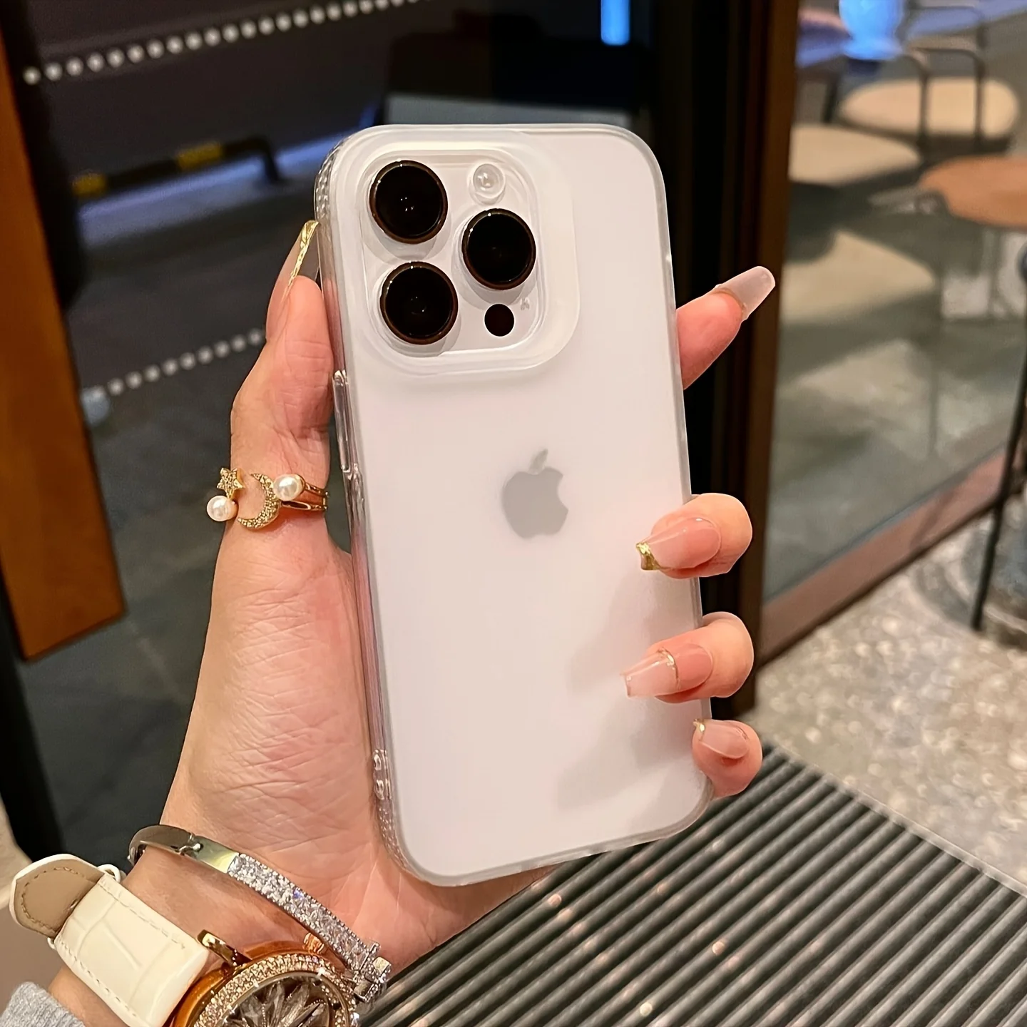 Luxury Matte Anti-drop Clear Phone Case for iPhone 16 15 14 Plus 13 12 11 Pro Max Transparent Shockproof Soft TPU Bumper Cover - náhled 6