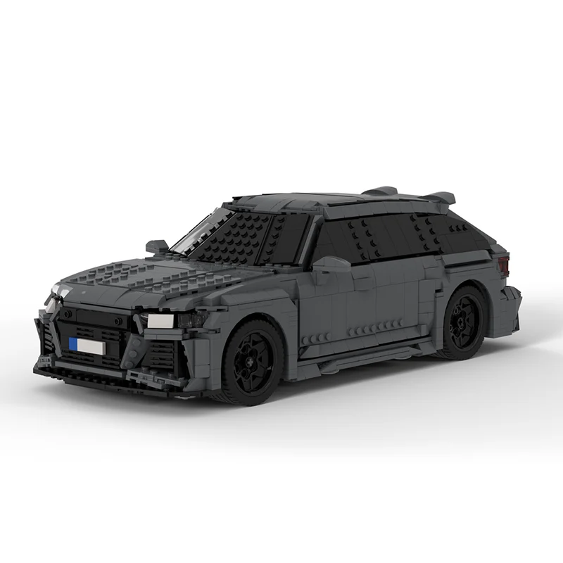 City Car Model MOC Building Bricks RS6 High-Performance Station Wagon Modular Technology Gift Holiday Assemble Children Toy Suit