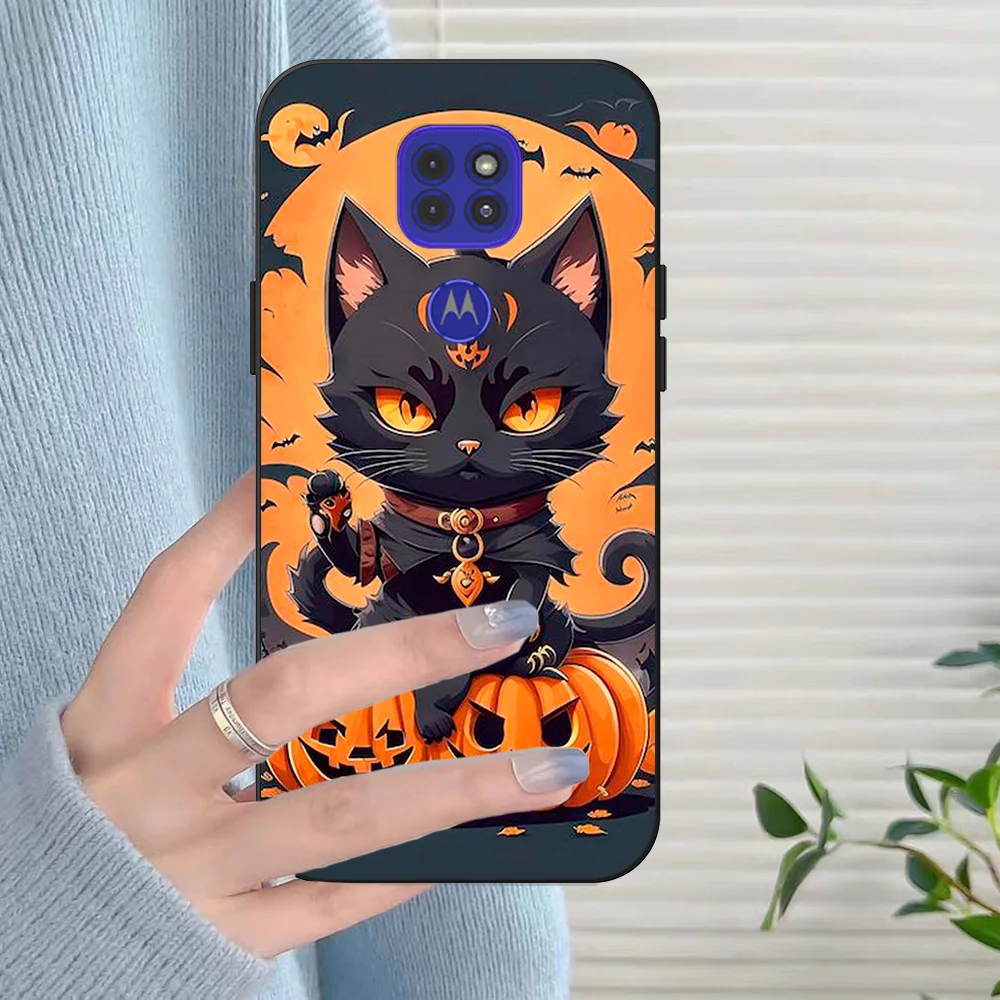 For Motorola Moto G9 Play G9 Plus Power Case Phone Back Cover Soft Silicone Black Tpu Case creative cute design