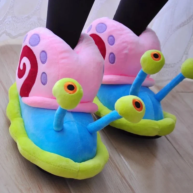 2026 الشتاء مضحك الحلزون النعال الكرتون الدافئة داخلي المنزل أحذية قطنية الرجال والنساء الخريف المضادة للانزلاق #1