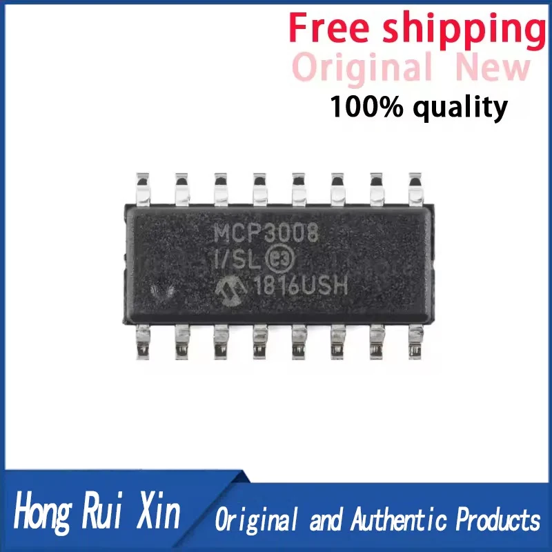 2pcs/lot  new original imported MCP3008-I/SL MCP3008 SOP14 MCP3008-I/P DIP16 Brand new original imported