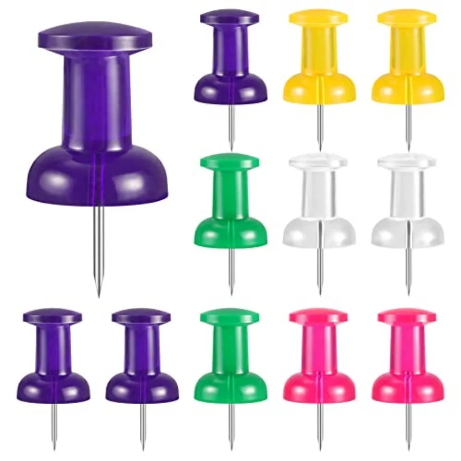 

40 Count 1.8 Inch Jumbo Push Pins for Cork Board, Giant Colored Push Pins Large Thumb Tacks for Bulletin Boards Wall Map Painti