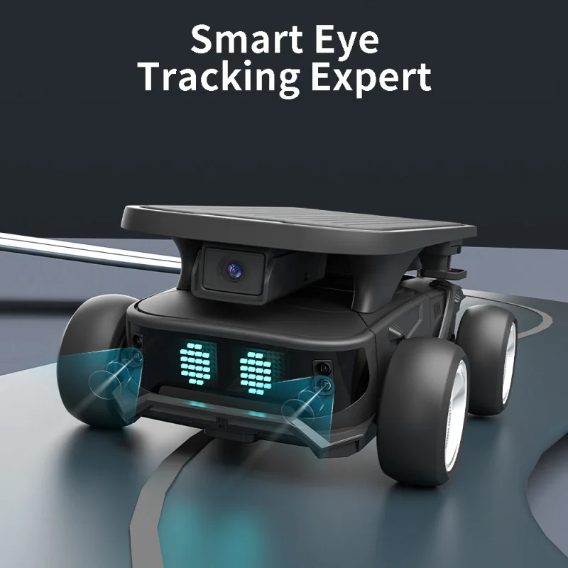 F07 Intelligent RC Robot Car with Infrared Recognition & Programmable Modes - White/Black, Kids Educational Gift