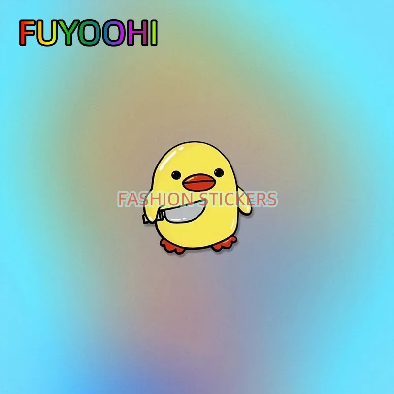 

FUYOOHI Vinyl Car Decals Cute Animal Duck Reflective Stickers - Waterproof Decorations for Your Car!