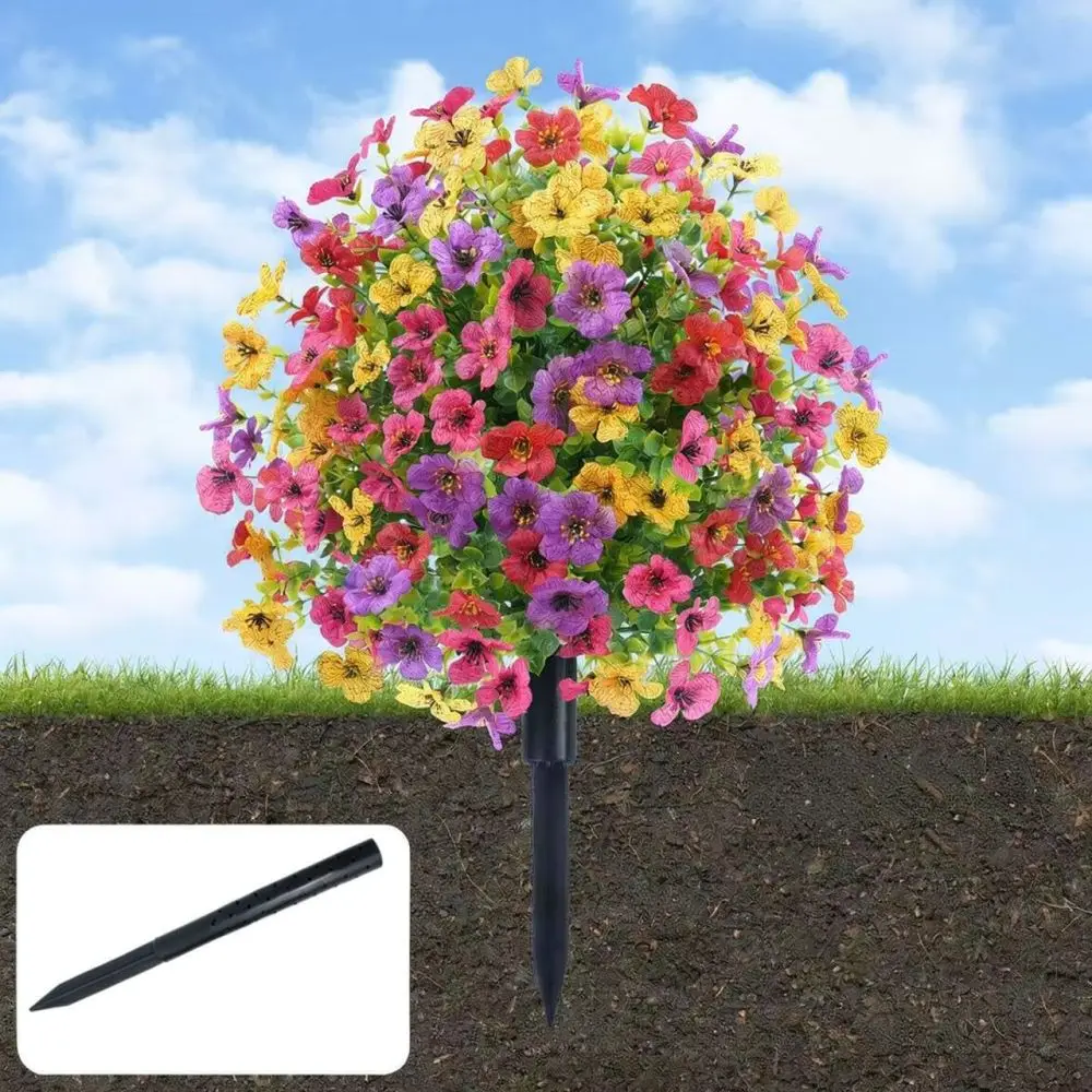For Shunshide Outdoor Garden Ornament Ground Plug Plastic Base Foam Insert Holder Landscape DIY Decoration Accessory