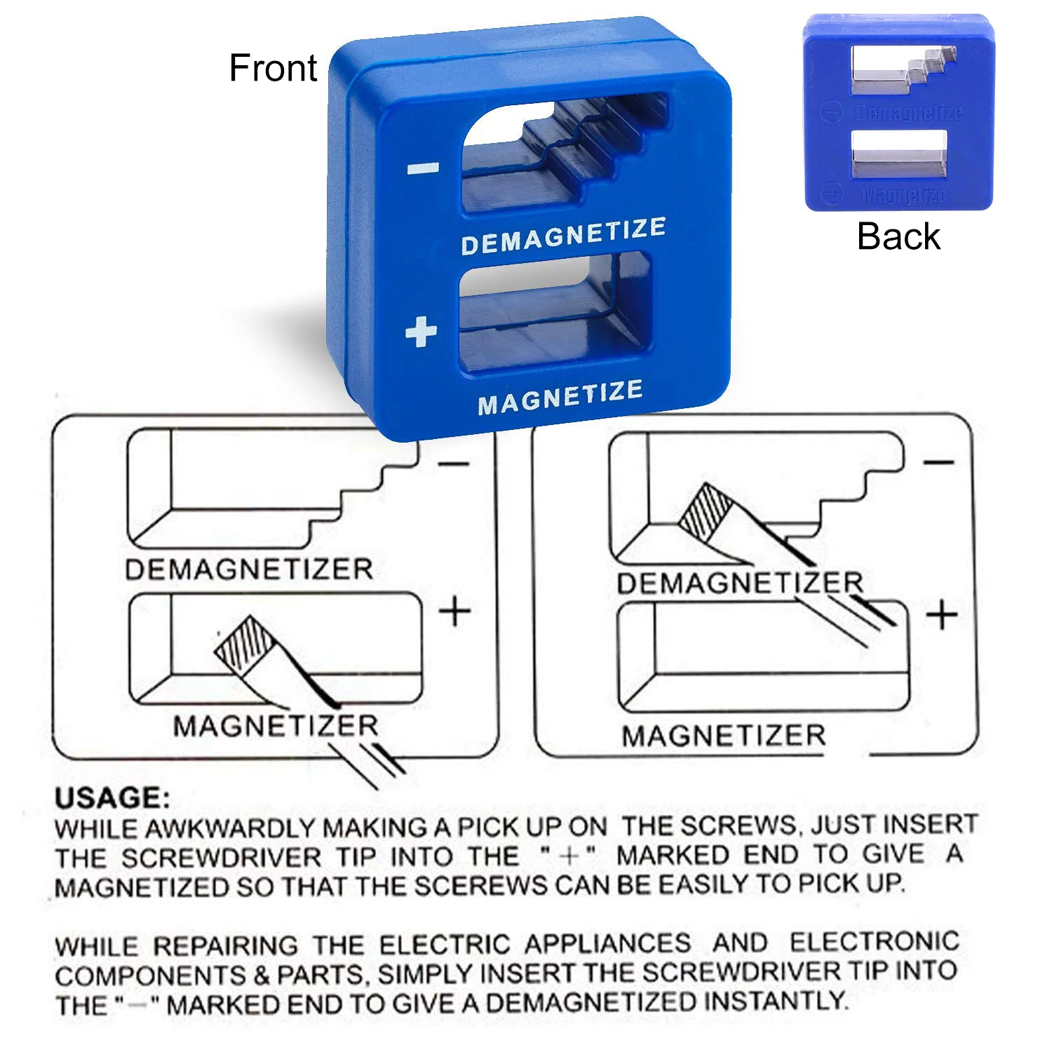 Schraubendreher 2-in-1 Magnetisierer und Entmagnetisierer, Professionelles Magnetisierungswerkzeug für Schraubendreher, Bohrer und Handwerkzeugteile – Detail 7