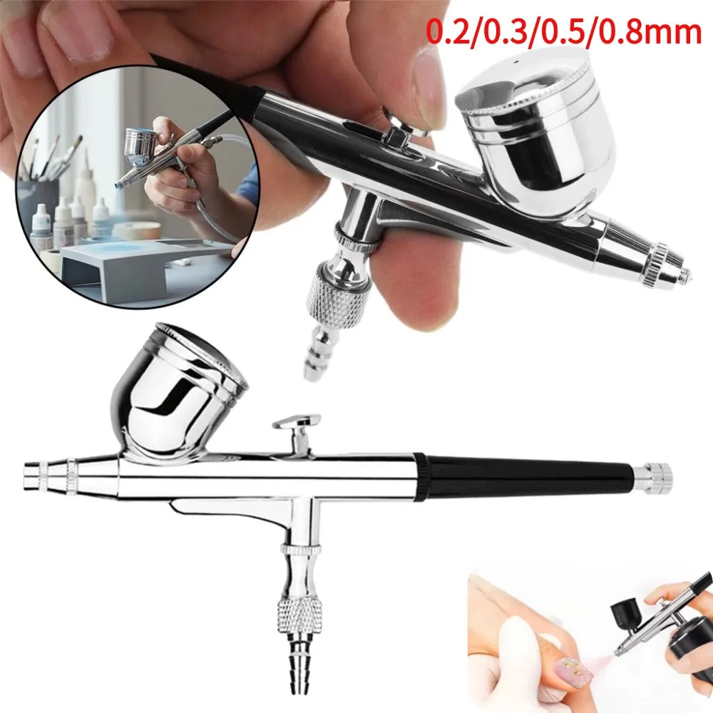

Dual Action Gravity Feed Airbrush Gun Professional Spray Gun for Nail Art & DIY Projects, Model Base Coat, Car Repair
