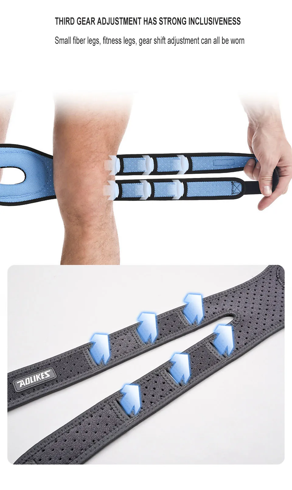 Aolikes 1pc Patella Knies tütze Knie kompression hülsens tütze für Frauen Männer Knies ch merzen Arthritis Schmerzen Sport Knies chutz Knies chützer – Detail 9