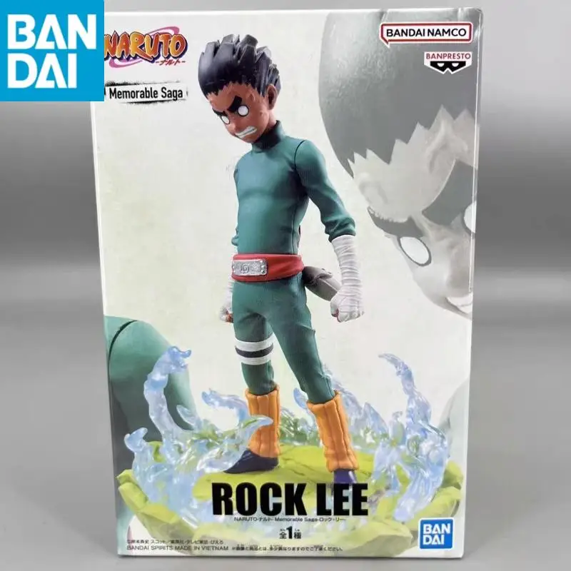

In Stock Original BANDAI NAMCO BANPRESTO Naruto Memorable Saga Rock Lee PVC12cm Anime Figure Model Collector Figurine Toy Gift