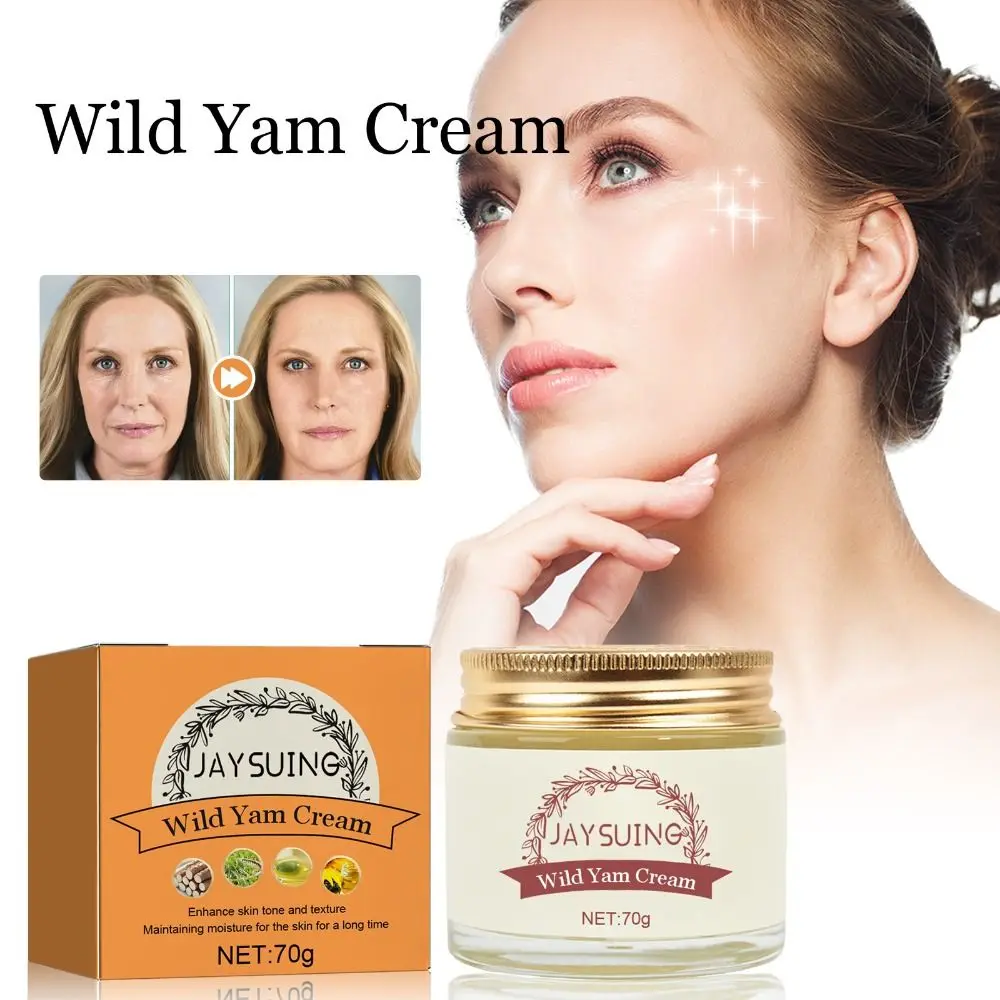 Verstevigende Wilde Yam Crème Multifunctionele Voedende Sproeten Verwijdering Rimpel Huidcrème Whitening Anti Veroudering Wilde Yam Crème