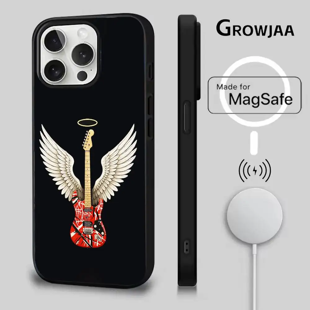 حافظة هاتف E-Eddie Van H-Halen لهاتف iPhone 17,16,15,14,13,12,11,Pro,Max,Plus,Mini,SE4,E شحن لاسلكي مغناطيسي Magsafe #6