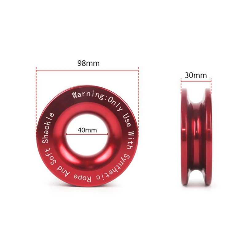 حلقة استعادة انتزاع ونش صناعي ، حبل انتزاع تكبل ناعم ، ملحقات ل UTV ، ATV ، SUV ، شاحنة