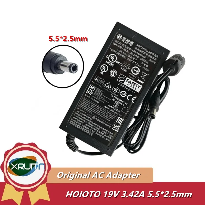 

Genuine HONOTO HOIOTO AC/DC Adapter Charger ADS-65HI-19A-1 19065E 19V 3.42A 65W Laptop Switching Power Supply Adaptor