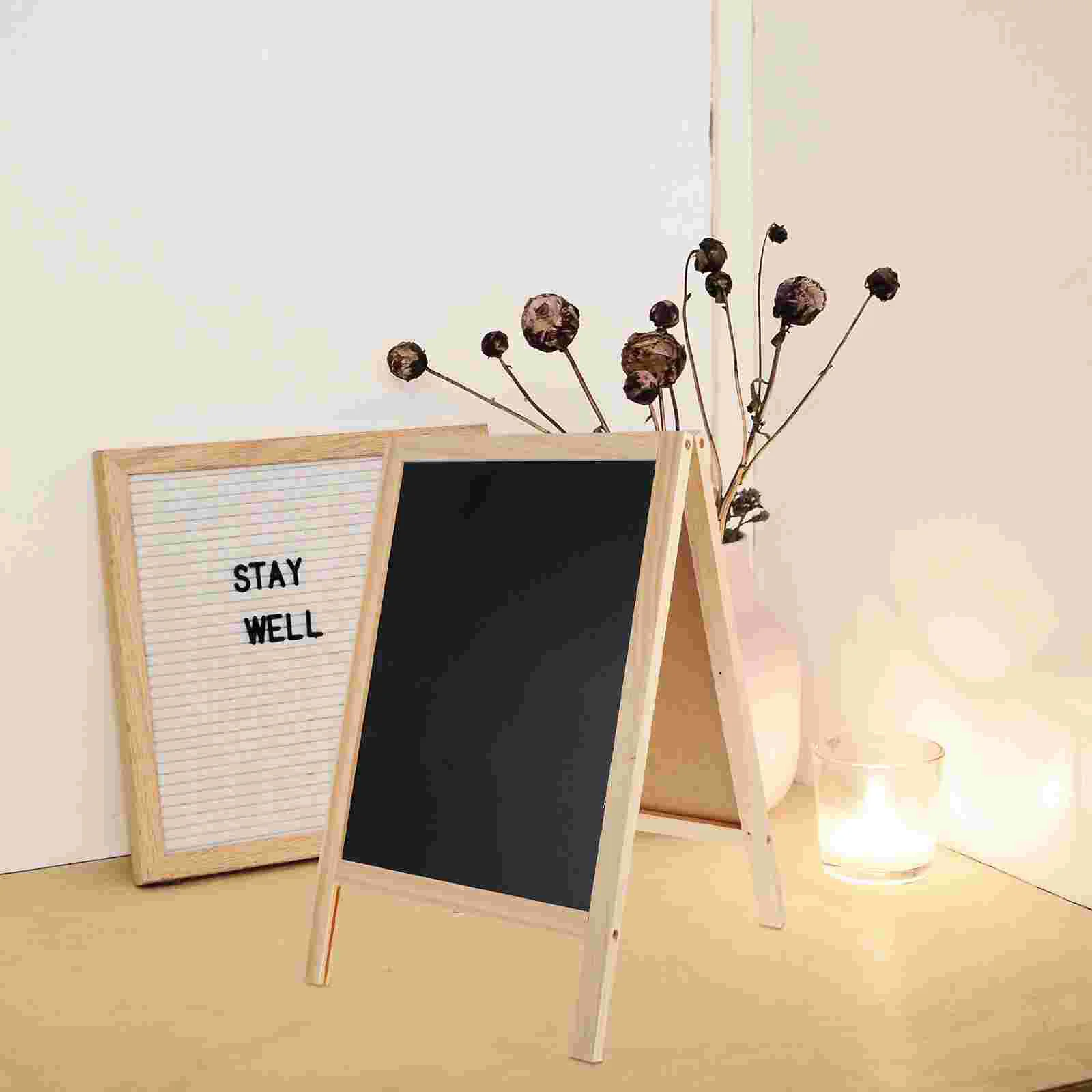 Imagem -04 - Quadro Negro de Dupla Face Magnética Quadro Retangular Party Table Number Place Tag Message Board Sinais Memo Board