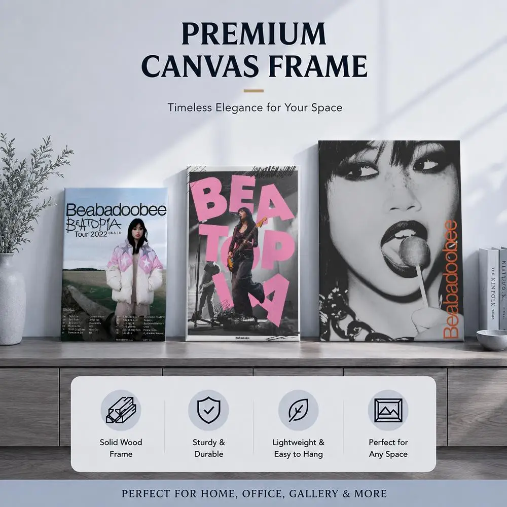 Pop Singer B-BeabadoobeeS Framed Wall Painting Framed Poster Wall Decor – Complements Any Wall Ambiance