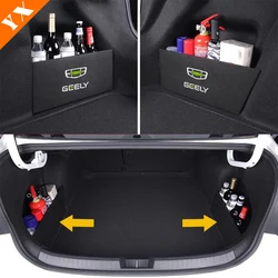 Car Rear Trunk Storage Box Panel Organize Storage Box For Geely Atlas Pro 2020-2023 Interior Accessories