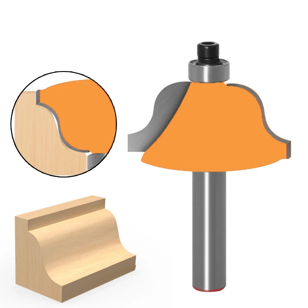 Fraise à Tige en Carbure Massif, Outils CNC, Mèche de Routeur de Bordure et de Moulage, 8mm, 1 Pièce