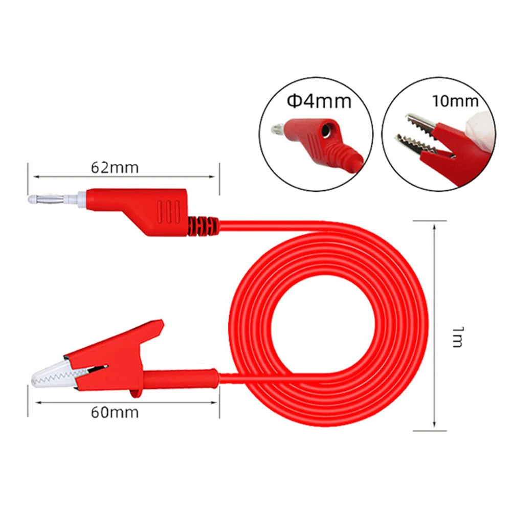 Imagem -04 - Anana-plug para Crocodile Clip Cabo Fonte de Alimentação Detecção de Sinal Medidor Universal Test Leads Maint 15a 1000v Pcs