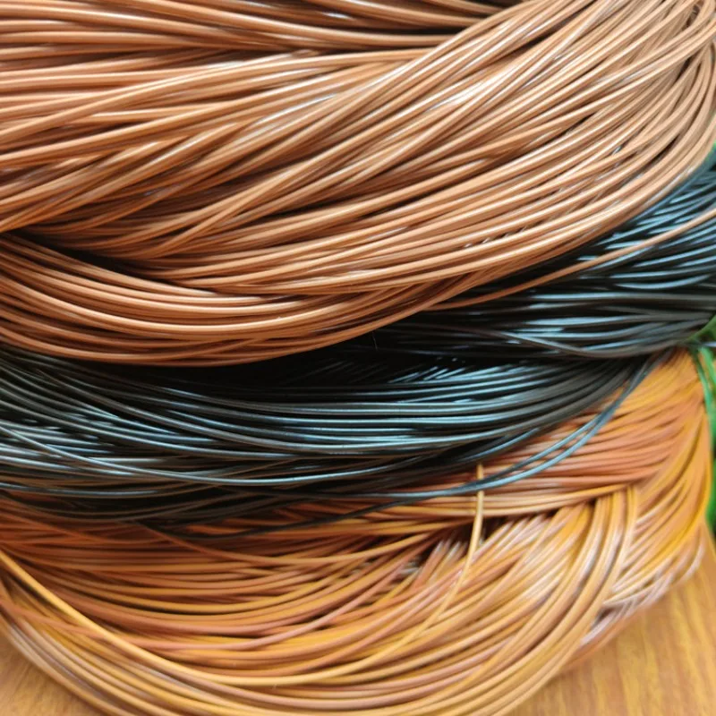 500g 3mm Round Hollow Synthetic Rattan Weaving Plastic Rattan for Ooutdoor Chair Basket Table Furniture Repair Material