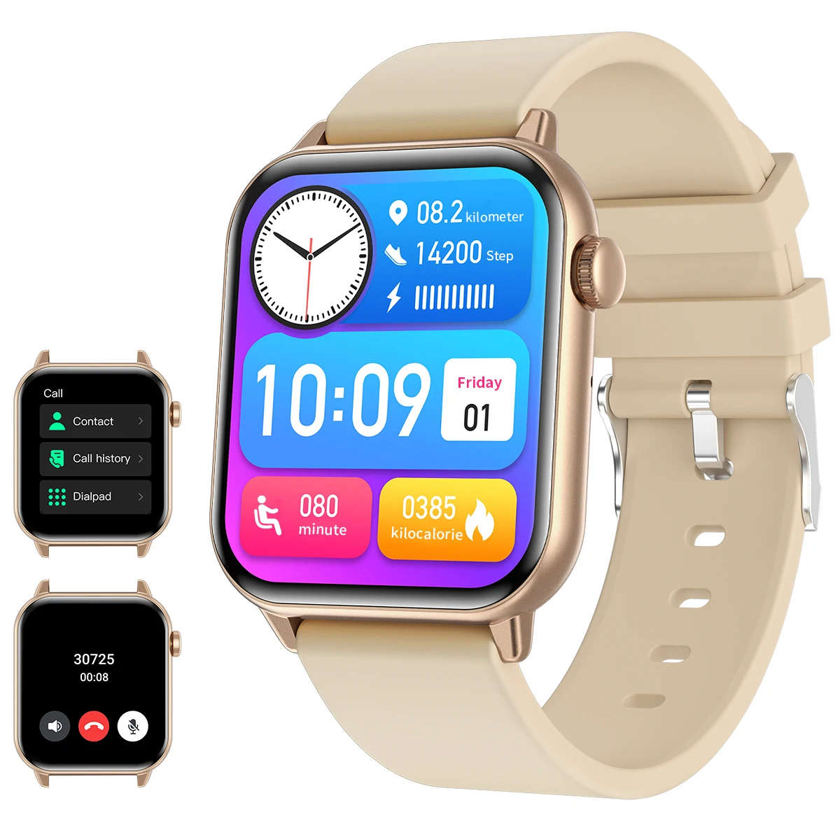 

Смарт-часы с функцией вызова, напоминание о входящем вызове, многофункциональный смарт-браслет для фитнеса и спорта, Хэллоуин, Рождественский подарок