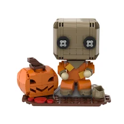 MOC Horror Movie Trick'r Treat Brickheadz Building Blocks Halloween  Pumpkin Man Ghost Cat Bricks Model DIY Toys Gift
