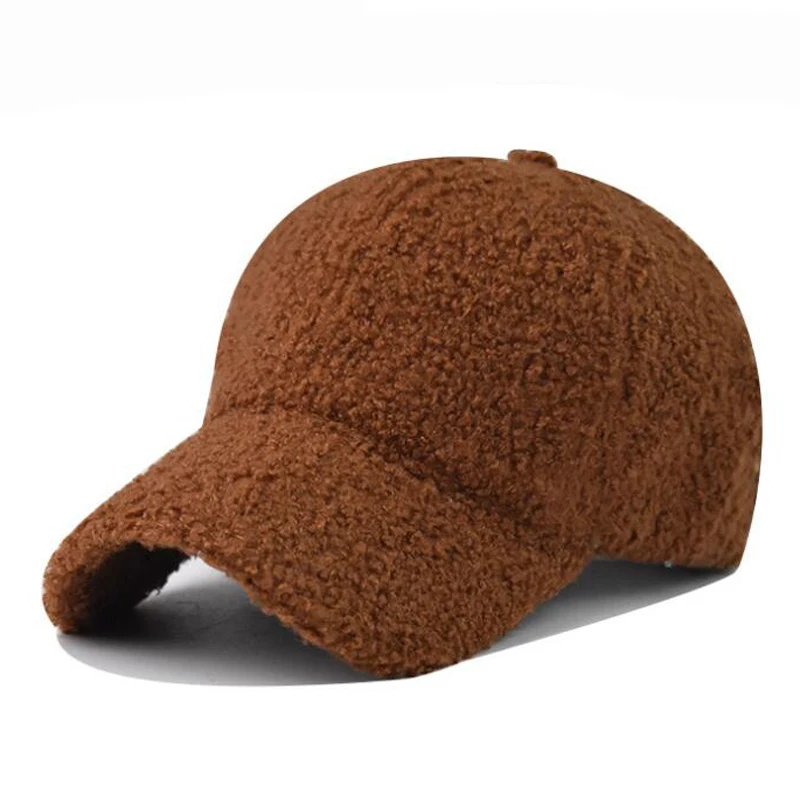 New winter spring thick plush Korean fashion  Baseball Cap Spring Autumn Summer leisure Sunshade Autdoor Cap for Men and Women