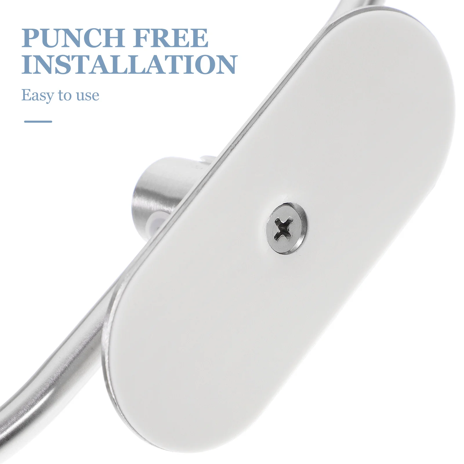 

Stainless Steel Ring Bathroom Hand Holder Durable Rust-Proof Modern Design Easy Install Wall Mounted Kitchen Bedroom Guest Room