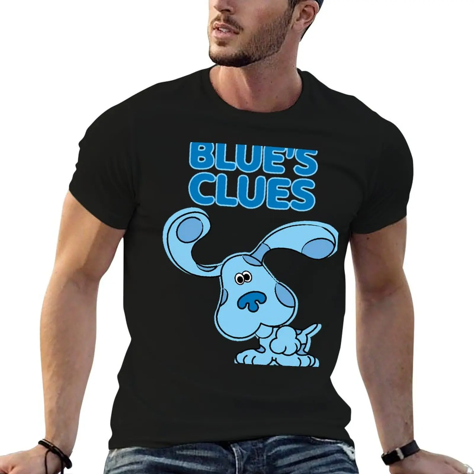 

blues clues steve T-Shirt anime tshirt mens graphic t shirts T-Shirt