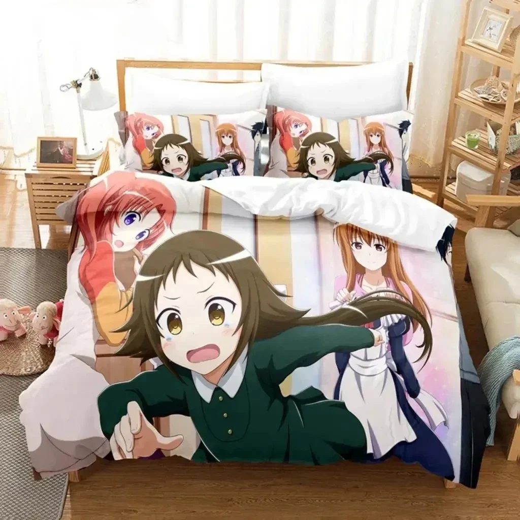 Anime Engaged To The Unidentified Bedding Set Boys Girls Twin Queen Size Duvet Cover Pillowcase Bed Kids Adult Customizable