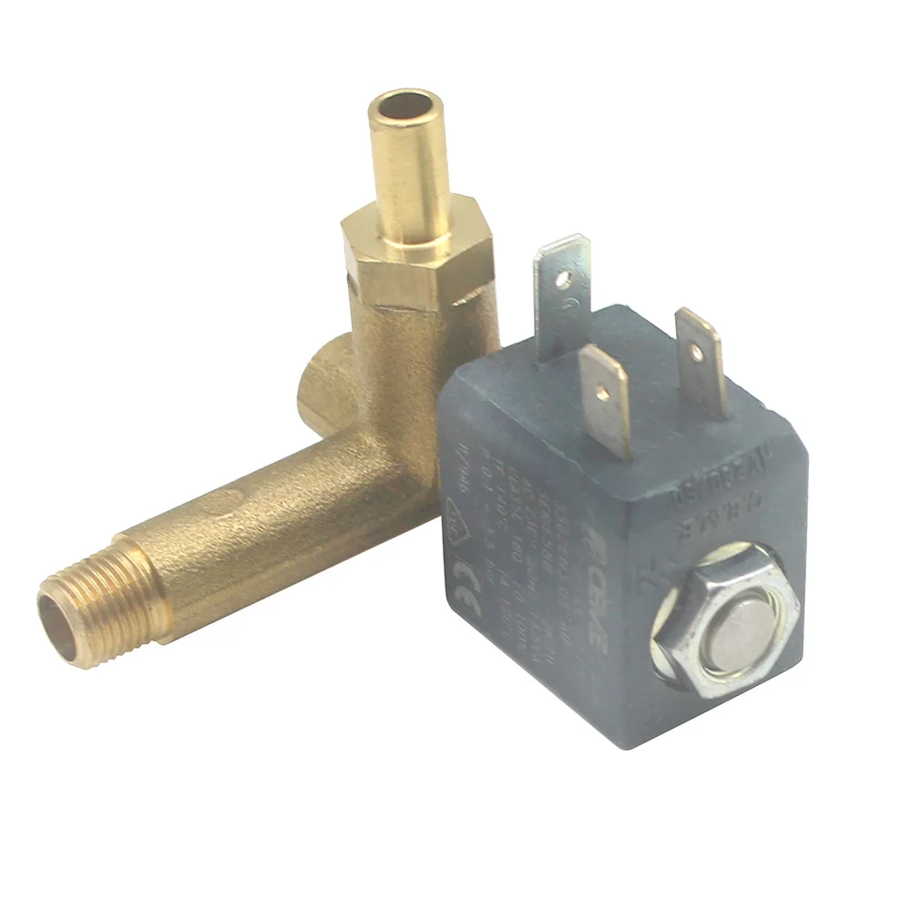 CEME 5562 NC 4 Way AC230V 50HZ 3.5 bar Water Fluid Air Steam Plastic Food Grade Solenoid Electric Valve with pressure re
