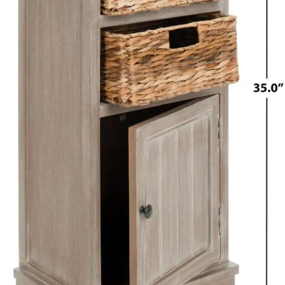 Home Collection Armoire de rangement blanche vintage Connery