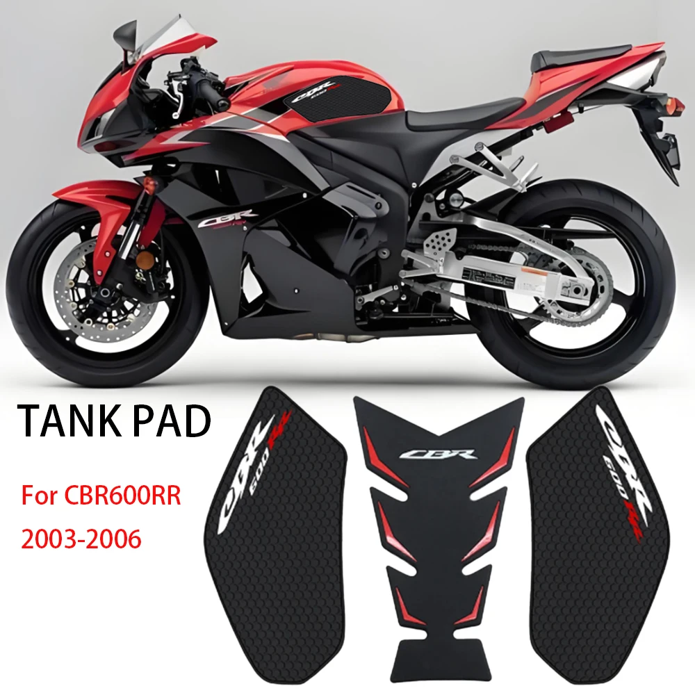 

For Honda CBR600RR CBR 600 RR 2003-2006 Motorcycle accessories Non-Slip Side Fuel Tank Stickers Pad Rubber Sticker