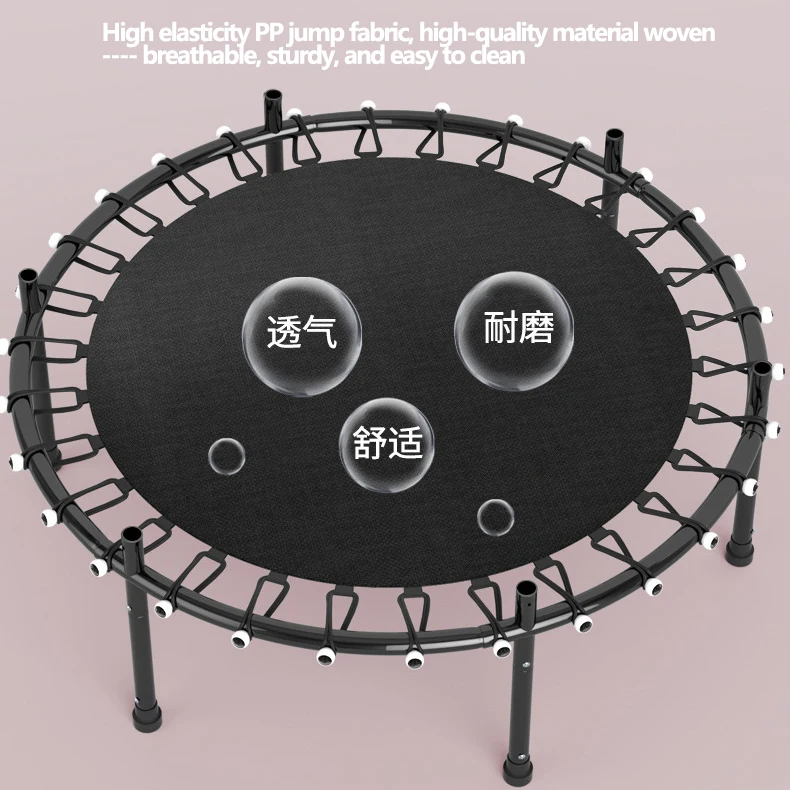 55Inch High Safety Net Trampoline Bed for 1-2 Kids Indoor Baby Bounce Bed All Steel Frame Fitness Bed Child\'s Birthday Gift