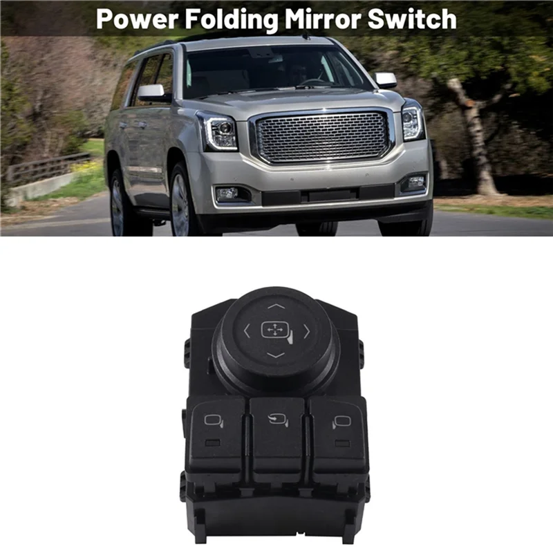 BB-車ミラーリモートコントロールスイッチ 84643978 22754411 シルバラード GMC シエラ 15-20 電源折りたたみミラーボタン