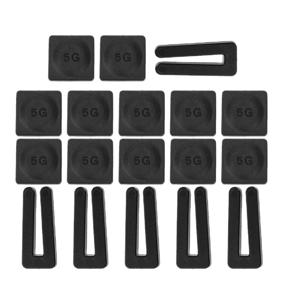 6 Set Pale a clip per bilanciamento della luce del ventilatore da soffitto per kit pesi Pesi autoadesivi Accessori in metallo Bilanciamento Nero